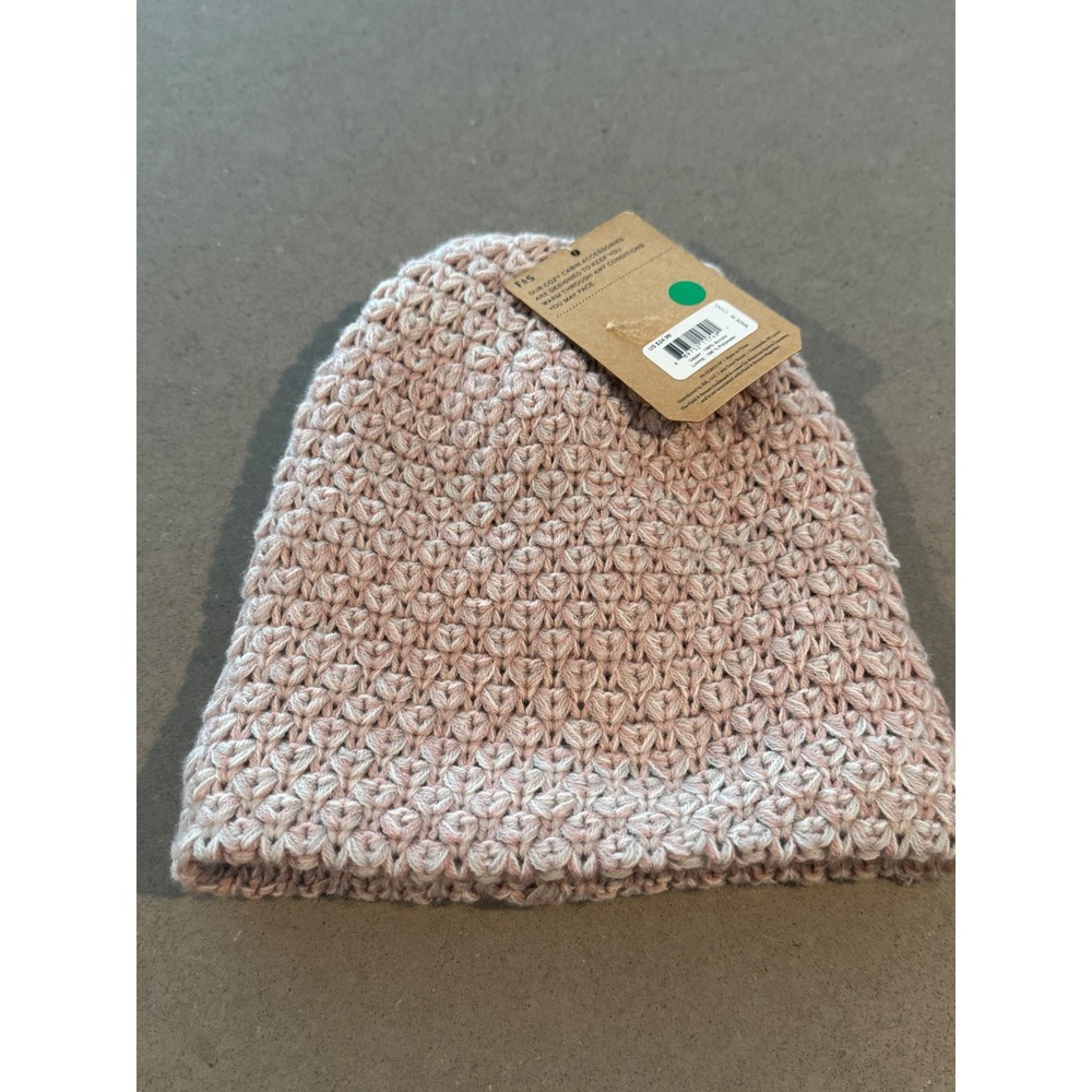 Field & Stream Cozy Cabin Knit Beanie Hat Women's‎ Acrylic Polyester Pink